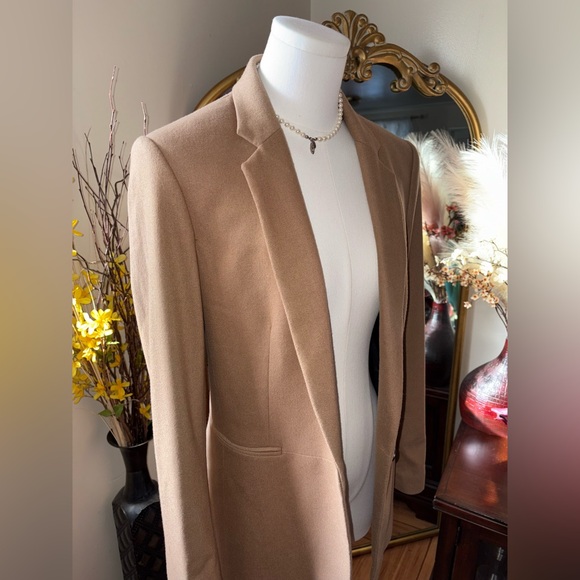 Rag & Bone Emmet Wool Blazer Jacket in Camel Tan - Size 6 - Picture 9 of 16